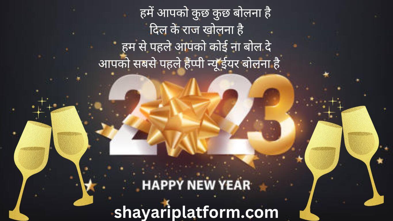 happy new year shayari dp