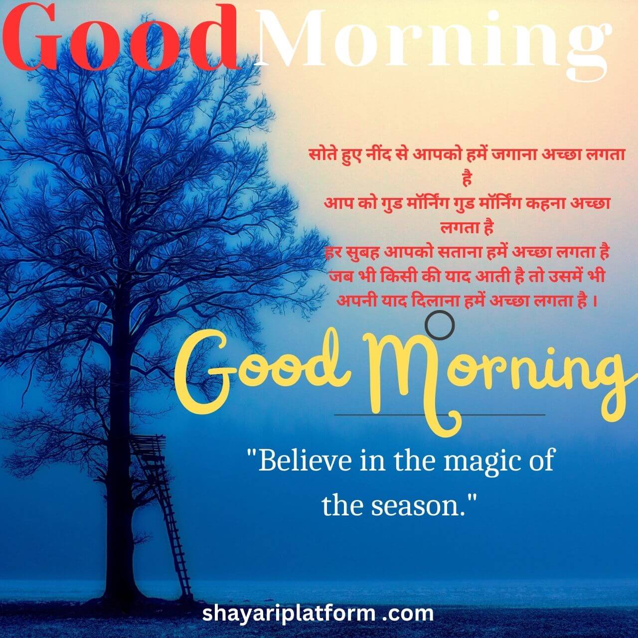 good morning shayari in hindi 